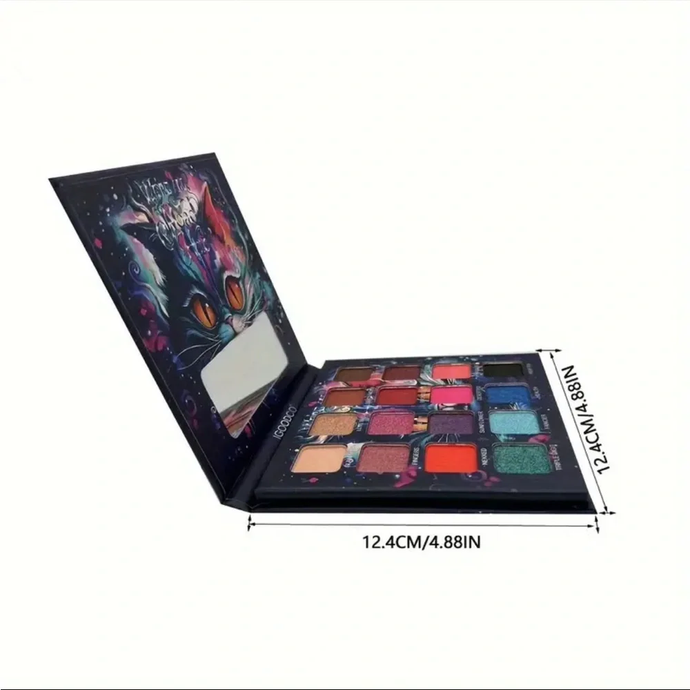 🆕 16-Color Eyeshadow Palette - Cat King Edition, Matte & Shimmer Finishes